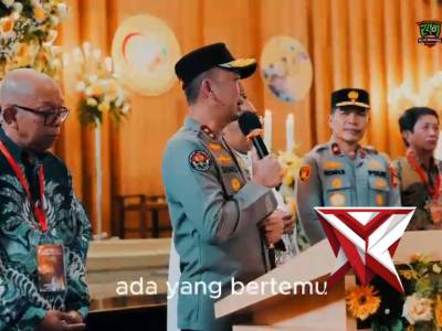 Kapolda Sumsel IJP Sandi Nugroho meninjau langsung pengamanan puncak perayaan Paskah 2026 di Plg