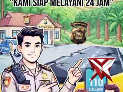Himbauan polres Musi rawas terkait jalur jalin mura pali. Agar tetap berhati hati - PoliceTube