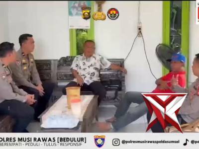 Kapolda Sumsel IJP DR. SANDI NUGROHO-Kapolres Musi Rawas-Sat Binmas Jalin Silahturahmi dengan