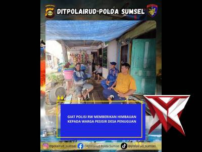 GIAT POLISI RW MEMBERIKAN HIMBAUAN KEPADA WARGA PESISIR DESA PENUGUAN - PoliceTube