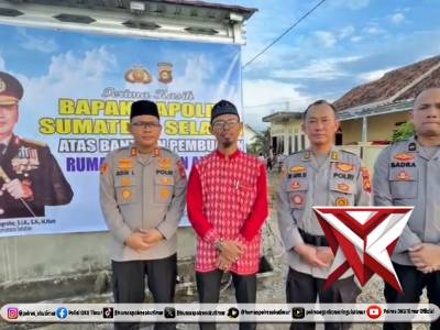 Bantuan Sumur Bor dari Kapolda Sumsel di Rumah Tahfidz Al Quran Al Ilmu