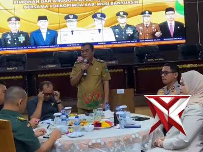 Kapolres Muba Menghadiri Coffee Morning Bersama Pimpinan beserta Anggota DPRD dan Forkopimda Muba