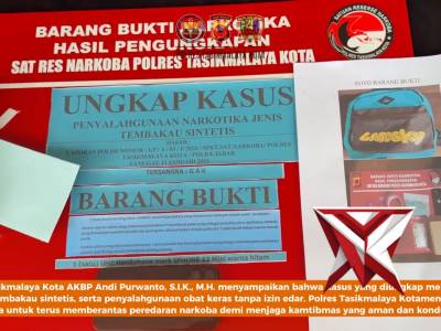Polres Tasikmalaya Kota mengungkap 5 kasus narkotika - PoliceTube