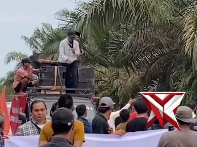 Pengamanan Aksi Damai Masyarajat Tebing Suluh