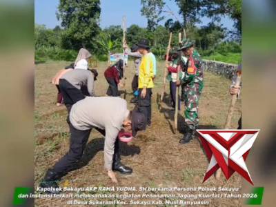 Kegiatan Penanaman Jagung bersama Polsek Sekayu ??