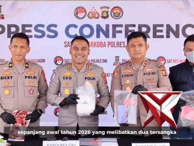 PEMUSNAHAN SABU SEBERAT 927 GRAM OLEH POLRES OGAN KOMERING ILIR
