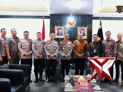 Kapolda Sumatra Selatan irjen Pol Dr. Sandi Nugroho menerima audensi jajaran Pimpinan PLN