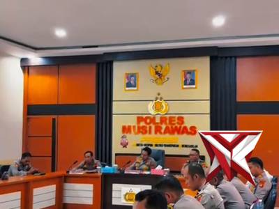 Kapolres Musi Rawas Ikuti Zoom meeting Anev Sitkamtibmas  Dipimpin Kapolri