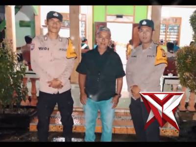 POLSEK JAYALOKA MELAKSANAKAN PENGAMANAN MALAM PASKA