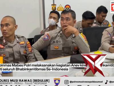 Anev kegiatan babinkamtibmas polres musi rawas