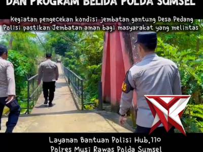 Pengecekan jembatan yg akan d renov - PoliceTube