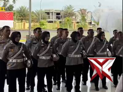 Anev OPS ketupat Sat Lantas polres OKI oleh Kapolres OKI - PoliceTube