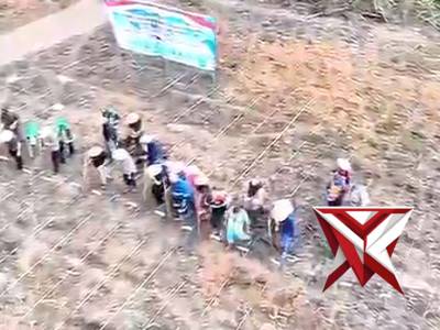 Polsek Lais melaksanakan giat penanaman jagung ???????