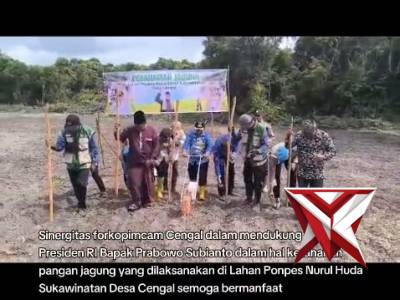 Dalam Rangka mendukung program pemerintah terkait ketahanan pangan Polsek Cengal bersama ponpes Nuru
