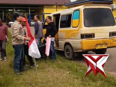 Pengamanan aksi Unjuk rasa Pers.Polres Mura Polda Sumsel