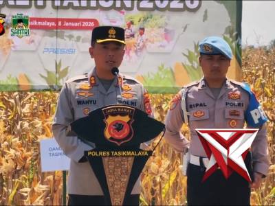 Polres Tasikmalaya melaksanakan Panen Raya Jagung Serentak Kuartal I Tahun 2026 - PoliceTube