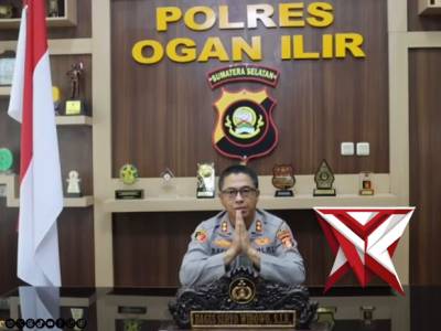 Kapolres ogan ilir mengucapkan selamat kepada Bawaslu.