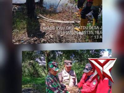 Anggota Polri,TNI, Manggala Agni dan MPA Kec.Jejawi giat patroli Mitigasi Karhutla & titik Hot Spot,