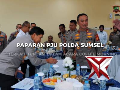 Kapolda Sumatera Selatan Irjen Pol. Dr. Sandi Nugroho, S.I.K., S.H., M.Hum. menggelar coffee morning