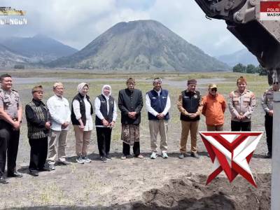 Groundbreaking Jalur Lingkar Kaldera Tengger (JLKT) resmi dimulai di kawasan TNBTS ? - PoliceTube