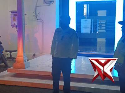 Polsek Barat melaksanakan patroli di obyek Vital Perbankan BRI dan dialogis dengan Security serta sa