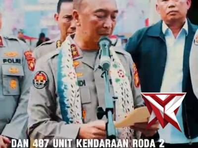 PENYERAHAN BARANG BUKTI KENDARAAN BERMOTOR TINDAK KEJAHATAN KPD PEMILIKNYA OLEH KAPOLDA SUMSEL - PoliceTube