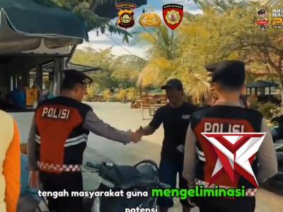 Personil sat samapta melaksanakan patroli untuk antisipasi terjadinya tindakan 3C - PoliceTube