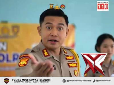 Sosialisasi penerimaan polri syarat utama sehat jas mani bebas narkoba,