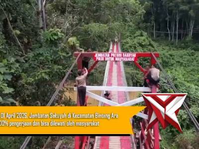 Polres Tabalong bersama Brimobda Kalsel Batalyon C Pelopor menyelesaikan pembangunan Jembatan - PoliceTube