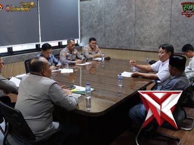 Kapolres Muara Enim menerima lawatan BAZNAS Kab Muara Enim.