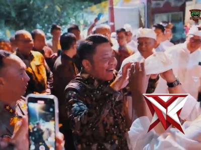 Kapolda Sumsel menghadiri perayaan dharma Santi hari suci Nyepi 2026 di Palembang.