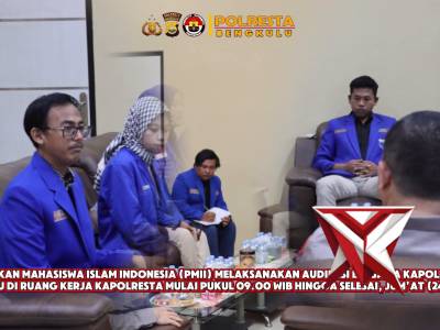 *Audiensi PMII di Polresta Bengkulu, Bahas Sinergi dan Isu Strategis Kepemudaan*