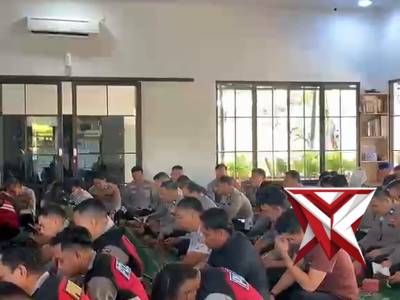 Giat Binrohtal anggota Polres Oki