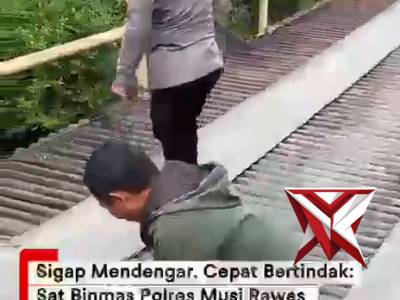 Sat Binmas Polres Musi Rawas melaksanakan kegiatan sambang di Desa Dwijaya, Kecamatan Tugu Mulyo, gu