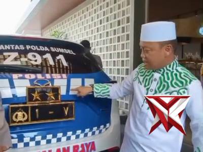 Viral Kapolda Sumsel Menggunakan Mobil Dinas Polantas
