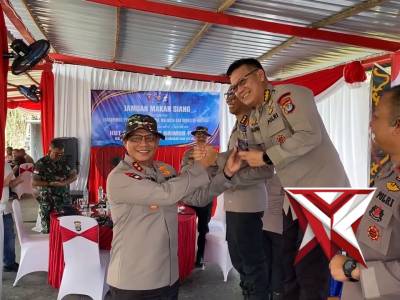 Ekshibisi Menembak Forkopimda Prov Kaltara Jelang HUT Ke-80 Korps Brimob Polri
