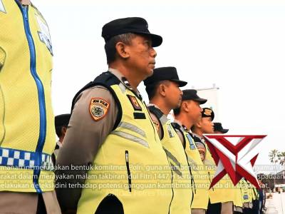 Dalam rangka memastikan keamanan dan ketertiban selama malam takbiran dan pelaksanaan Sholat