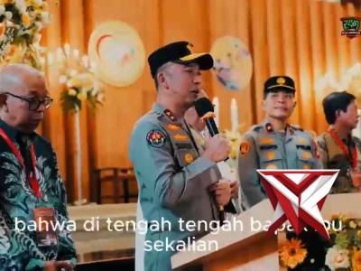 Kapolda Sumsel IJP Sandi Nugroho meninjau langsung pengamanan puncak perayaan Paskah 2026 di Plg