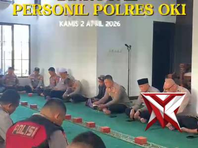 Binrohtal Personil Polres OKI, kamis 2 april 2026 . PolresOkihadir - PoliceTube