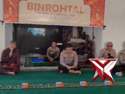 Polres Ogan Komering Ilir (OKI) melaksanakan kegiatan pembinaan rohani dan mental (Binrohtal) di Mas