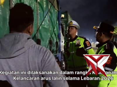 Antisipasi Puncak Arus Mudik Lebaran 2026, Polres Sukabumi Kota Sekat Kendaraan Sumbu 3 di Perbatasa - PoliceTube