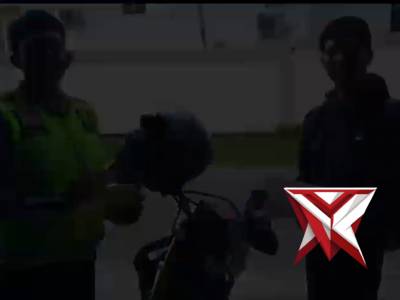 Memberikan teguran terhadap pengendara yg  lawan arah