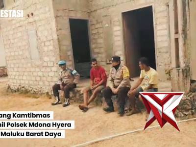 Sambang kamtibmas personil polsek mdona hyera