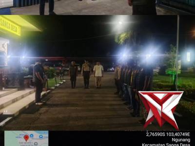 Kegiatan Apel SOC dan KRYD Polsek Sanga Desa Polres Muba, 08