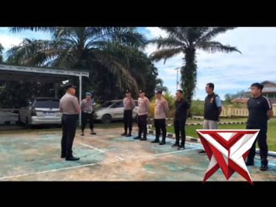 Apel pagi Personil Polsek Nibung