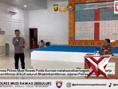 Anev Bhabinkamtibmas Polres Musi Rawas - PoliceTube