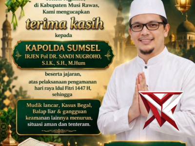 M. Munir Fatoni, M.Pd.I selaku Ketua Tanfidziyah PCNU Musi Rawas mewakili jajaran NU