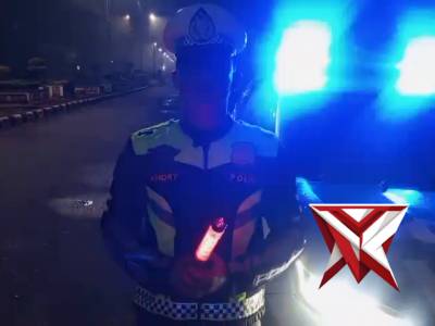 Patroli blue light lantas polres mura