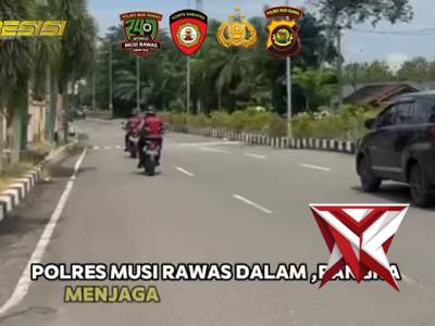 Dukung Bijak Kapolda Sumsel IJP Sandi Nugroho.Polres Musi Rawas Tingkatkan Patroli Harkamtibmas