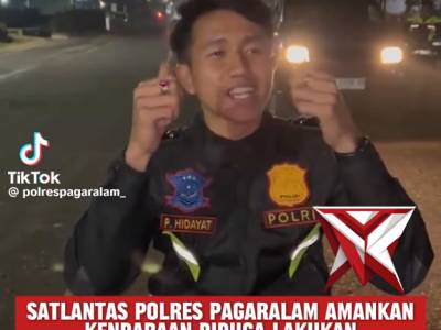 Sat lantas polres Pagaralam amankan kendaraan di duga lakukan balapan liar yang sangat meresahkan